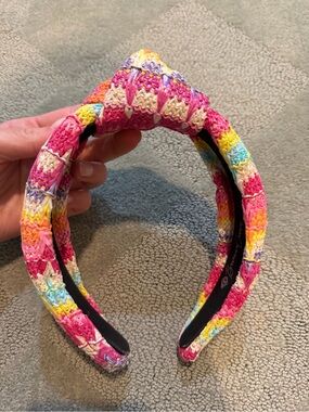 Brianna Cannon-Multicolor Knotted Woven Headband -  Perfect for Summer